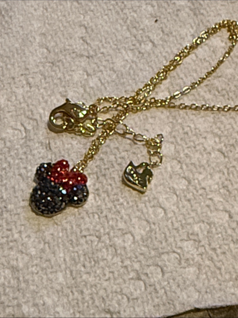 Minnie & Mickey Mouse Ears Jewelry Set Necklace Earrings & Bracelet $75- 1 piece - Picture 6 of 14